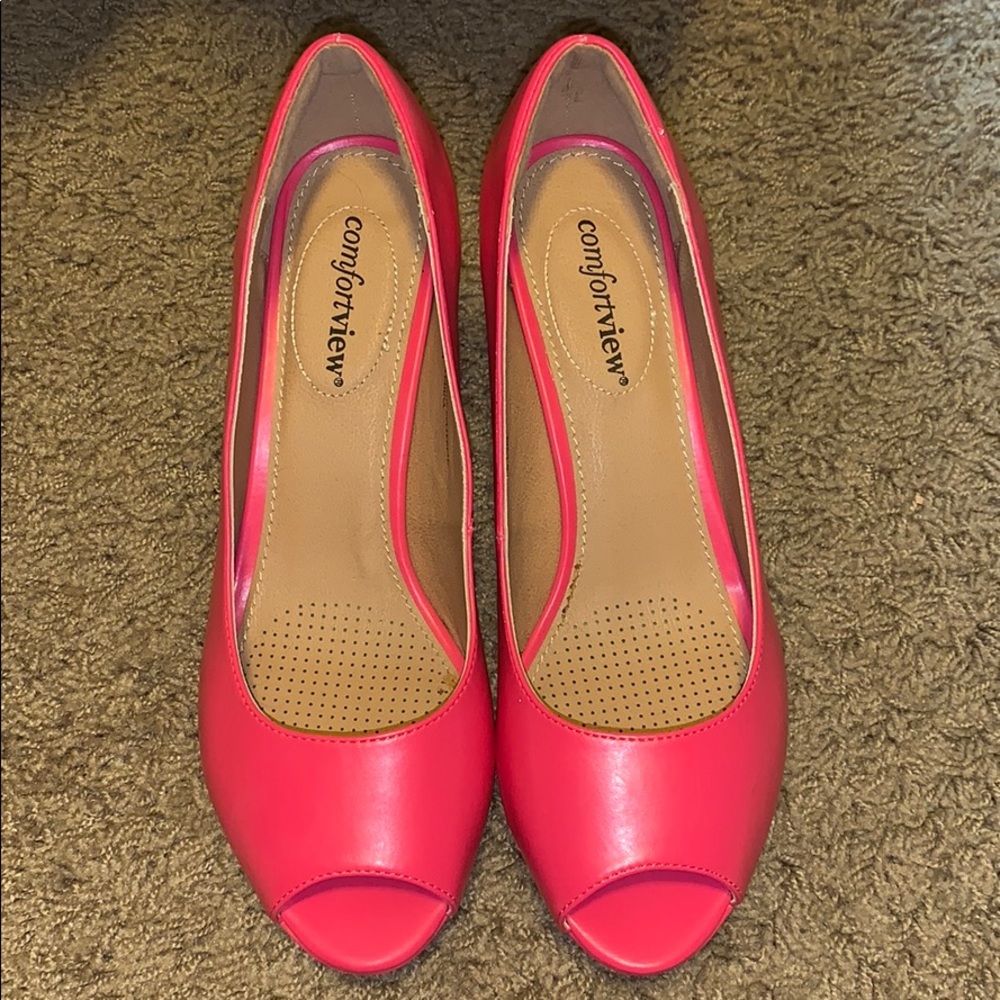 Open toe heels